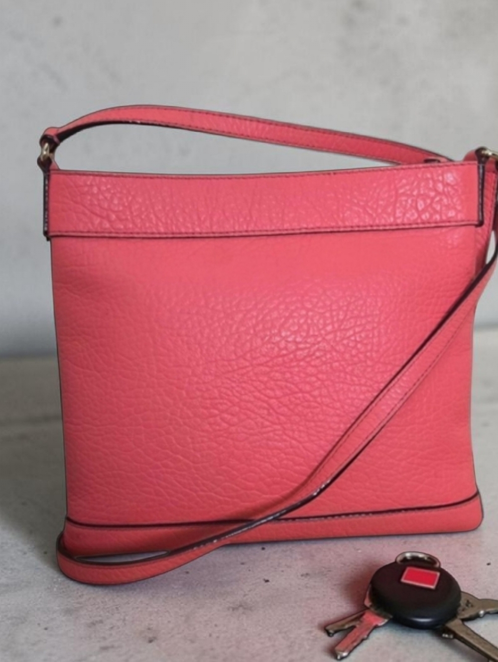 Kate Spade New York Peony Pink Leather Crossbody Bag - Picture 2 of 8